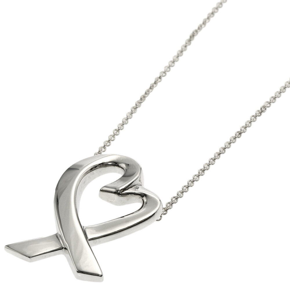 Tiffany & Co. Loving Heart Necklace, Silver, Women's.